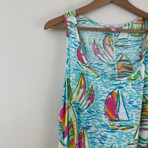 Lilly Pulitzer Treena Maxi Dress in You Gotta Regatta Multi Size XL - Picture 6 of 6